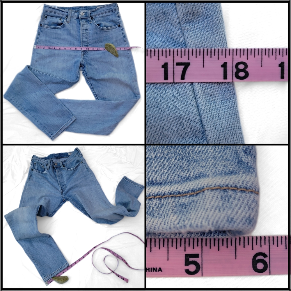 Rare Levi's 501 S Skinny - Italian Redline Selvedge - Quality Crafted - WPL 423 - Picture 7 of 11